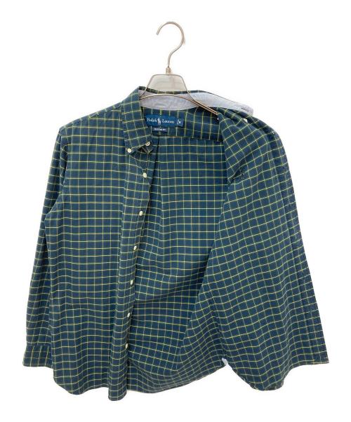 RALPH LAUREN（ラルフローレン）RALPH LAUREN (ラルフローレン) チェックBDシャツ グリーン サイズ:Mの古着・服飾アイテム