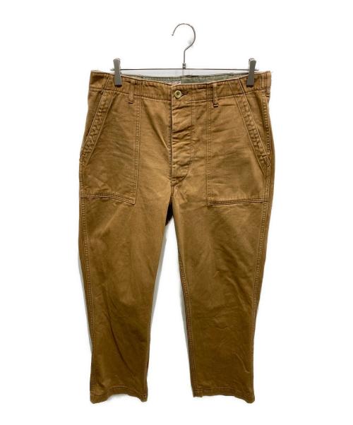 MISTER FREEDOM（ミスターフリーダム）MISTER FREEDOM (ミスターフリーダム) SUGAR CANE (シュガーケーン) BROWN TWILL CREW PANTS ブラウン サイズ:34の古着・服飾アイテム