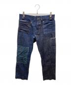 SUGAR CANE×MISTER FREEDOMシュガーケーン×ミスターフリーダム）の古着「シンチバックデニムパンツ」｜ブルー