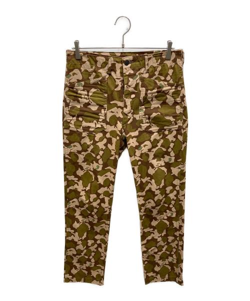MISTER FREEDOM（ミスターフリーダム）MISTER FREEDOM (ミスターフリーダム) SUGAR CANE (シュガーケーン) 7.8oz. HBT EXPERIENCE CAMO UTILITY PANTS ブラウン サイズ:記載なしの為実寸参照の古着・服飾アイテム