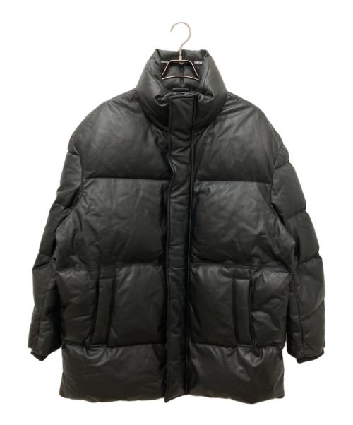 EMPORIO ARMANI（エンポリオ アルマーニ）EMPORIO ARMANI (エンポリオ アルマーニ) ダックダウンビッグシルエットジャケット ブラック サイズ:50の古着・服飾アイテム