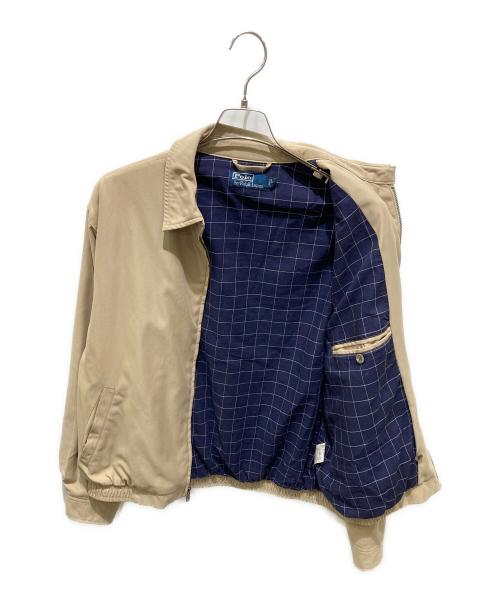 RALPH LAUREN（ラルフローレン）RALPH LAUREN (ラルフローレン) ポニー刺繍ハリントンジャケット ベージュ サイズ:XLの古着・服飾アイテム