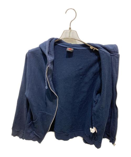 stussy（ステューシー）stussy (ステューシー) ダイヤモンドロゴ両面プリントジップパーカー ネイビー サイズ:Ｍの古着・服飾アイテム