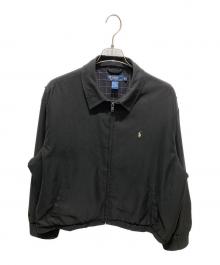 POLO RALPH LAUREN（ポロ・ラルフローレン）の古着「ポニー刺繍ドリズラージャケット」｜ブラック