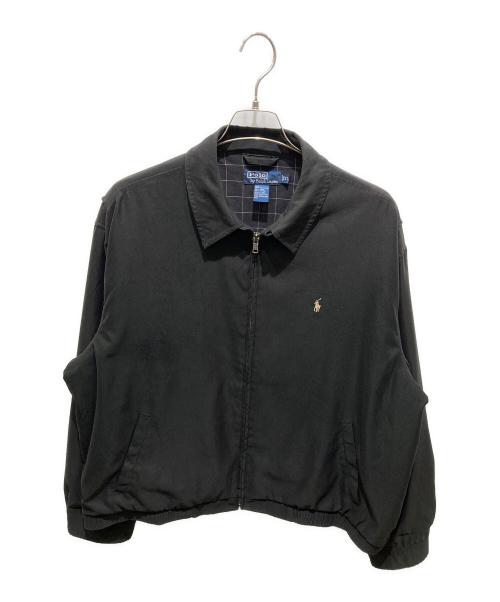 POLO RALPH LAUREN（ポロ・ラルフローレン）POLO RALPH LAUREN (ポロ・ラルフローレン) ポニー刺繍ドリズラージャケット ブラック サイズ:XLの古着・服飾アイテム
