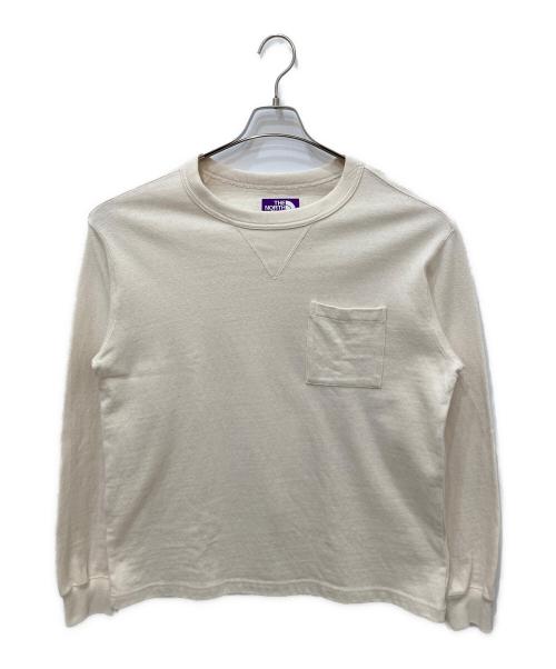 THE NORTHFACE PURPLELABEL（ザ・ノースフェイス パープルレーベル）THE NORTHFACE PURPLELABEL (ザ・ノースフェイス パープルレーベル) Field Long Sleeve Pocket Tee ベージュ サイズ:Mの古着・服飾アイテム