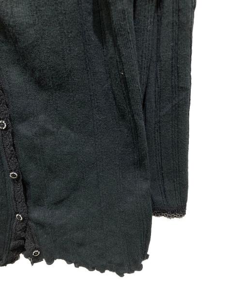 Hysteric Glamour（ヒステリックグラマー）Hysteric Glamour (ヒステリックグラマー) バックプリント薄手カーディガン ブラック サイズ:Fの古着・服飾アイテム