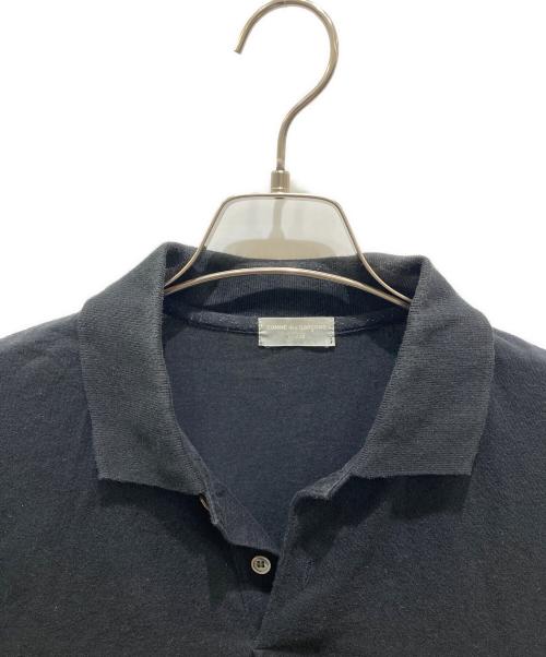 COMME des GARCONS HOMME（コムデギャルソン オム）COMME des GARCONS HOMME (コムデギャルソン オム) ポロシャツ ブラック サイズ:記載なしの為実寸参照の古着・服飾アイテム