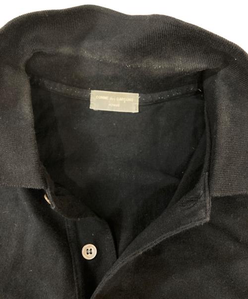 COMME des GARCONS HOMME（コムデギャルソン オム）COMME des GARCONS HOMME (コムデギャルソン オム) ポロシャツ ブラック サイズ:記載なしの為実寸参照の古着・服飾アイテム
