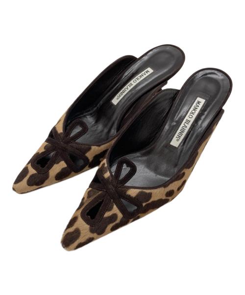 Manolo Blahnik（マノロブラニク）Manolo Blahnik (マノロブラニク) ミュール ブラウン サイズ:37の古着・服飾アイテム