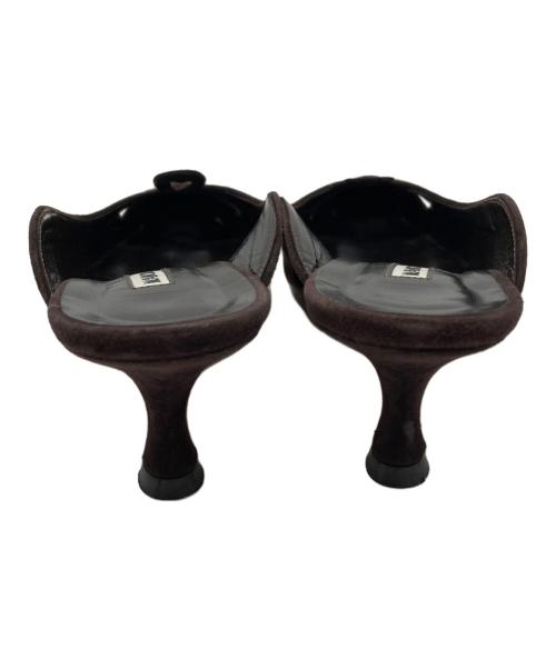 Manolo Blahnik（マノロブラニク）Manolo Blahnik (マノロブラニク) ミュール ブラウン サイズ:37の古着・服飾アイテム