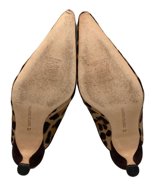 Manolo Blahnik（マノロブラニク）Manolo Blahnik (マノロブラニク) ミュール ブラウン サイズ:37の古着・服飾アイテム