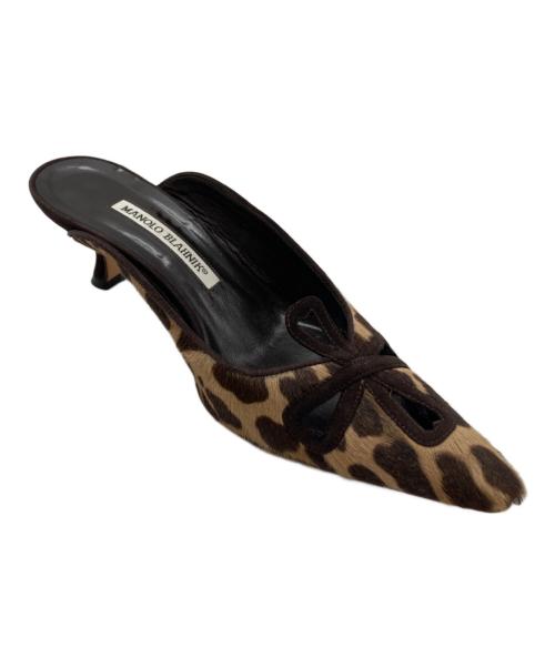 Manolo Blahnik（マノロブラニク）Manolo Blahnik (マノロブラニク) ミュール ブラウン サイズ:37の古着・服飾アイテム