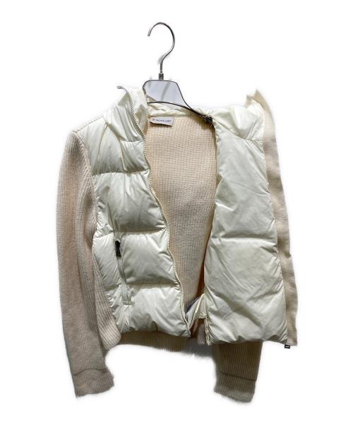 MONCLER（モンクレール）MONCLER (モンクレール) MAGLIA TRICOT CARDIGAN アイボリー サイズ:14の古着・服飾アイテム