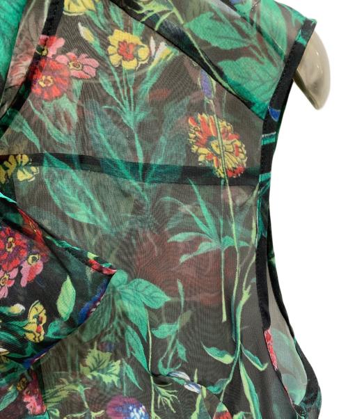 GRACE CLASS（グレースクラス）GRACE CLASS (グレースクラス) 総柄ボウタイブラウス グリーン サイズ:36の古着・服飾アイテム