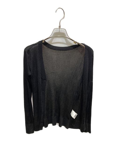 Diagram（ダイアグラム）Diagram (ダイアグラム) 薄手カーディガン ブラック サイズ:36の古着・服飾アイテム
