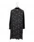 Diagram (ダイアグラム) モチーフ刺繍シャツワンピース ブラック サイズ:38：10000円