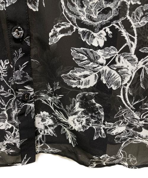 Diagram（ダイアグラム）Diagram (ダイアグラム) 総柄ボウタイブラウス ブラック サイズ:38の古着・服飾アイテム