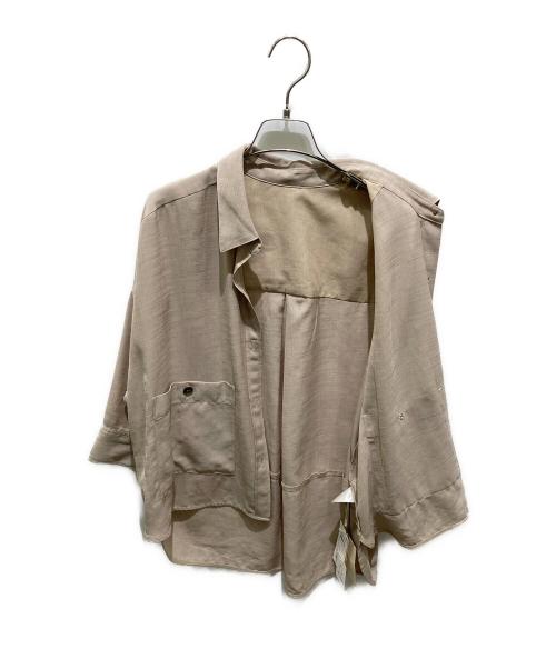 GRACE CONTINENTAL（（グレースコンチネンタル）GRACE CONTINENTAL (（グレースコンチネンタル) コクーンシルエットシャツ ベージュ サイズ:36の古着・服飾アイテム