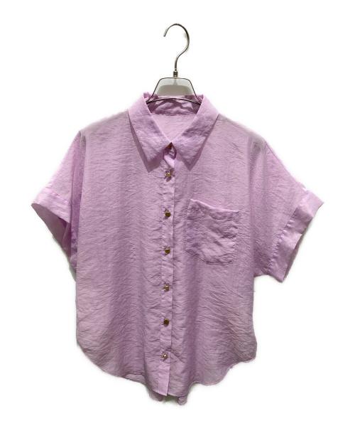 Diagram（ダイアグラム）Diagram (ダイアグラム) ドルマリンシアーシャツ パープル サイズ:36の古着・服飾アイテム