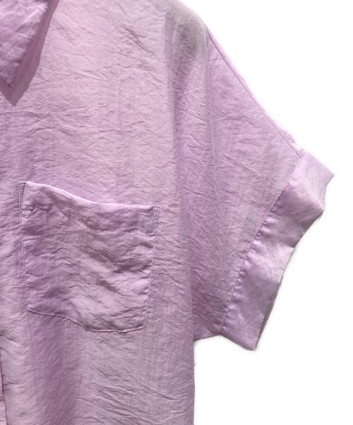 Diagram（ダイアグラム）Diagram (ダイアグラム) ドルマリンシアーシャツ パープル サイズ:36の古着・服飾アイテム