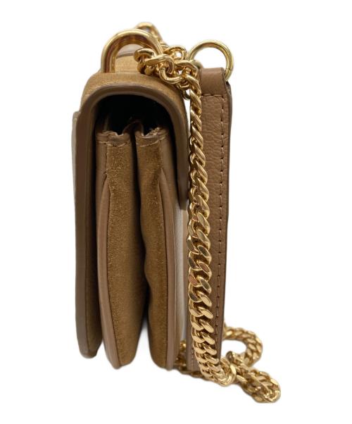SEE BY CHLOE（シーバイクロエ）SEE BY CHLOE (シーバイクロエ) チェーンショルダーフラップバッグ ベージュの古着・服飾アイテム
