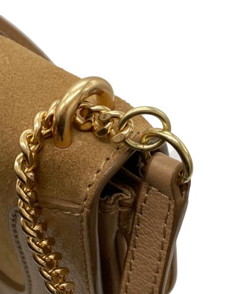 SEE BY CHLOE（シーバイクロエ）SEE BY CHLOE (シーバイクロエ) チェーンショルダーフラップバッグ ベージュの古着・服飾アイテム