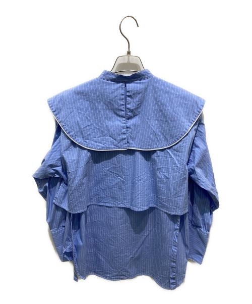 Lily Brown（リリーブラウン）Lily Brown (リリーブラウン) 肩開き2WAYブラウス ブルー サイズ:Ｆの古着・服飾アイテム