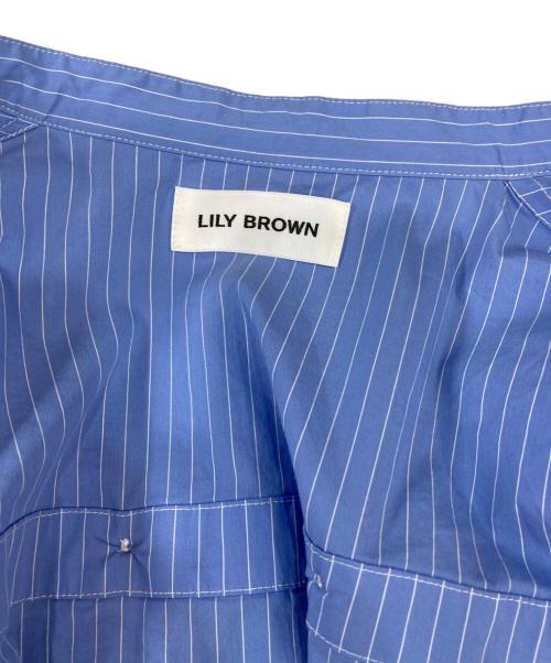 Lily Brown（リリーブラウン）Lily Brown (リリーブラウン) 肩開き2WAYブラウス ブルー サイズ:Ｆの古着・服飾アイテム