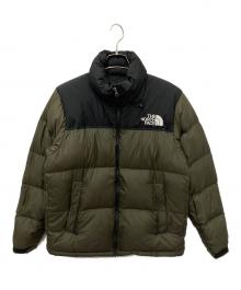 THE NORTH FACE（ザ ノース フェイス）の古着「NUPTSE JACKET　ヌプシジャケット」｜ブラック×カーキ