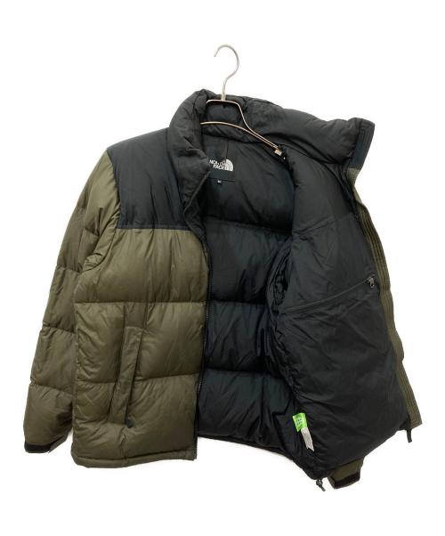 THE NORTH FACE（ザ ノース フェイス）THE NORTH FACE (ザ ノース フェイス) NUPTSE JACKET　ヌプシジャケット ブラック×カーキ サイズ:Mの古着・服飾アイテム