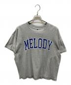 ISNESS MUSICイズネス ミュージック）の古着「プリントTシャツ」｜グレー