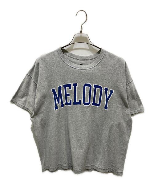 ISNESS MUSIC（イズネス ミュージック）ISNESS MUSIC (イズネス ミュージック) プリントTシャツ グレー サイズ:Fの古着・服飾アイテム