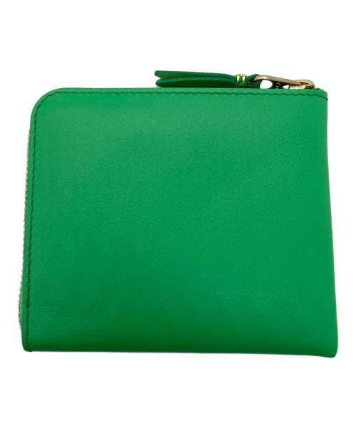 COMME des GARCONS（コムデギャルソン）COMME des GARCONS (コムデギャルソン) カラーレザー L字型財布 黄緑の古着・服飾アイテム