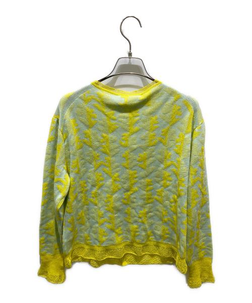 mina perhonen（ミナ ペルホネン）mina perhonen (ミナ ペルホネン) twin flowerカーディガン イエロー サイズ:38の古着・服飾アイテム