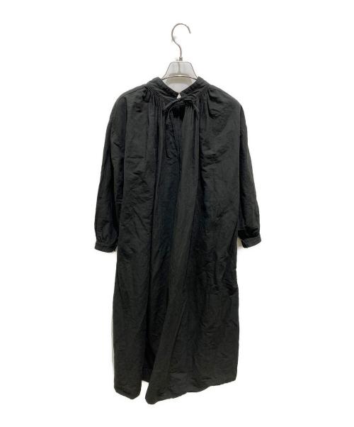 マキマロ（マキマロ）マキマロ (マキマロ) ブラウスワンピース ブラック サイズ:記載なしの為実寸参照の古着・服飾アイテム