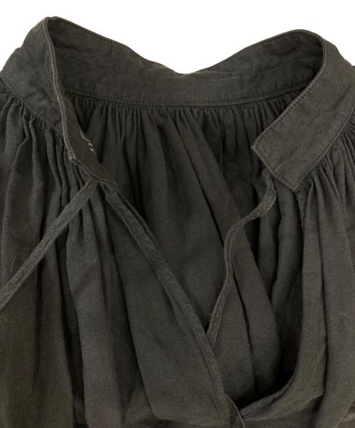 マキマロ（マキマロ）マキマロ (マキマロ) ブラウスワンピース ブラック サイズ:記載なしの為実寸参照の古着・服飾アイテム