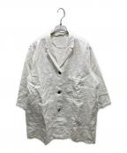 Atelier d'antanアトリエダンタン）の古着「リネンコート」｜ホワイト