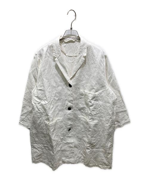 Atelier d'antan（アトリエダンタン）atelier d'antan (アトリエダンタン) リネンコート ホワイト サイズ:1の古着・服飾アイテム