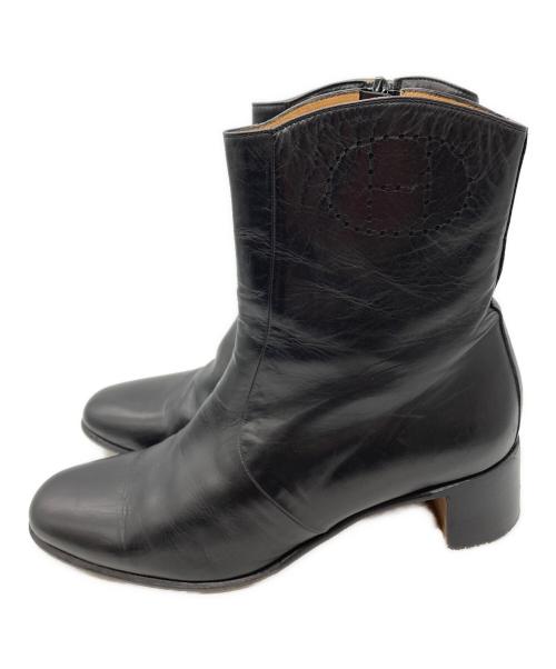 HERMES（エルメス）HERMES (エルメス) エブリン ショートブーツ ブラック サイズ: 37.5の古着・服飾アイテム