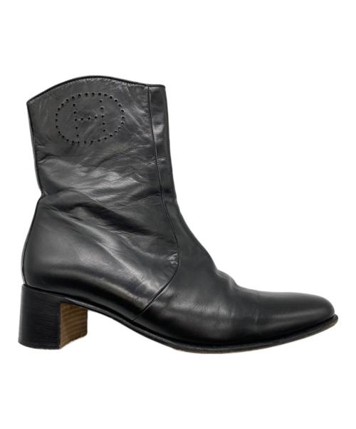 HERMES（エルメス）HERMES (エルメス) エブリン ショートブーツ ブラック サイズ: 37.5の古着・服飾アイテム