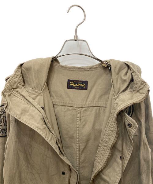Hysteric Glamour（ヒステリックグラマー）Hysteric Glamour (ヒステリックグラマー) ダメージ加工プルオーバーミタリーコート ベージュ サイズ:FREEの古着・服飾アイテム