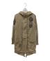 Hysteric Glamour（ヒステリックグラマー）の古着「ダメージ加工プルオーバーミタリーコート」｜ベージュ