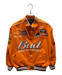 JH DESIGN CHASE AUTHENTICS×BUDWEISER（ジェイエイチデザイン チェイス オーセンティック×バドワイザー）の古着「レーシングジャケット」｜オレンジ