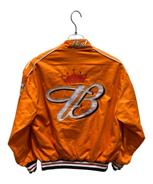 JH DESIGN CHASE AUTHENTICS（ジェイエイチデザイン チェイス オーセンティック）JH DESIGN CHASE AUTHENTICS (ジェイエイチデザイン チェイス オーセンティック) BUDWEISER (バドワイザー) レーシングジャケット オレンジ サイズ:記載なしの為実寸参照の古着・服飾アイテム