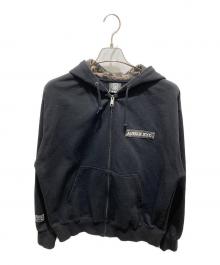 AVIREX（アヴィレックス）の古着「ZIP UP HOODIE」｜ブラック