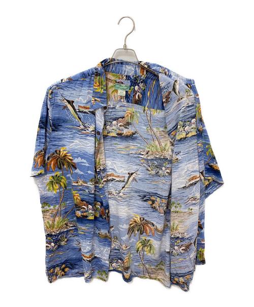 reyn spooner（レイン スプナー）reyn spooner (レイン スプナー) アロハシャツ ブルー サイズ:XXLの古着・服飾アイテム