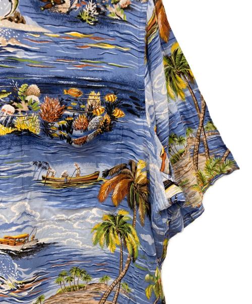 reyn spooner（レイン スプナー）reyn spooner (レイン スプナー) アロハシャツ ブルー サイズ:XXLの古着・服飾アイテム