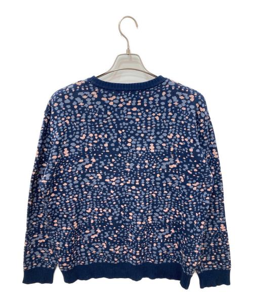 BoTT（ボット）BoTT (ボット) 総柄ニット ネイビー サイズ:Lの古着・服飾アイテム