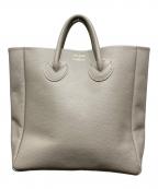 YOUNG & OLSEN The DRYGOODS STOREヤングアンドオルセン ザ ドライグッズストア）の古着「レザーハンドトートバッグ」｜ベージュ